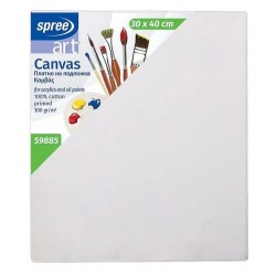 Платно за рисуване върху подложка Spree Art - 30 х 40 cm, 100% памук