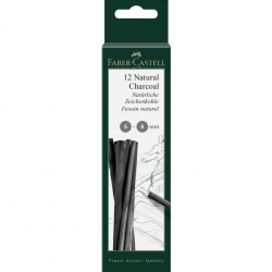 Faber-Castell Въглен Pitt, натурален, 5-8 mm