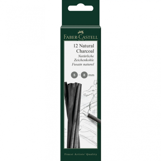 Faber-Castell Въглен Pitt, натурален, 5-8 mm